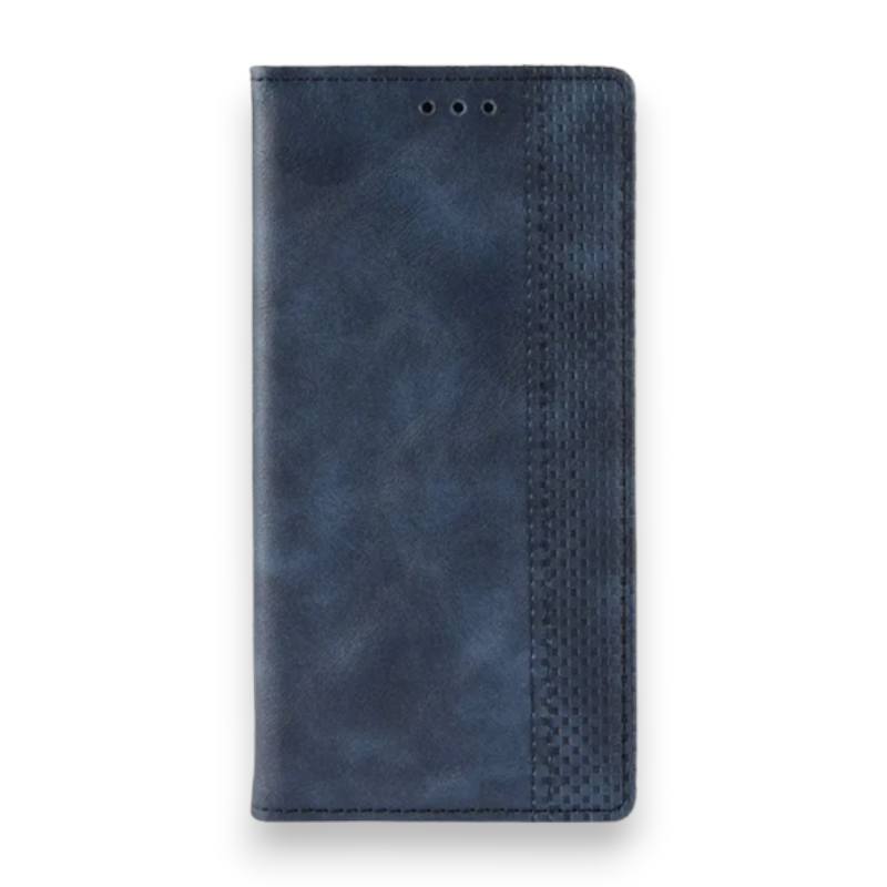 Preklopna torbica "DOINK Retro" za Nokia G50 – Infostyle – Temno modra / Umetno usnje + TPU silikon