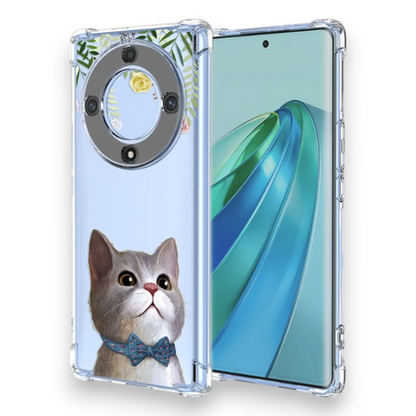Silikonski ovitek "Pretty Cat" za Honor Magic5 Lite – Infostyle – Prozorna / TPU silikon