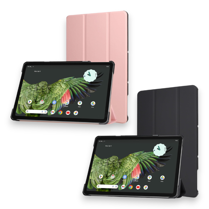 Preklopna torbica "Ultra Slim" za tablični računalnik Google Pixel 2023 11" – DMLuna – Črna / PU usnje + mikrovlakna