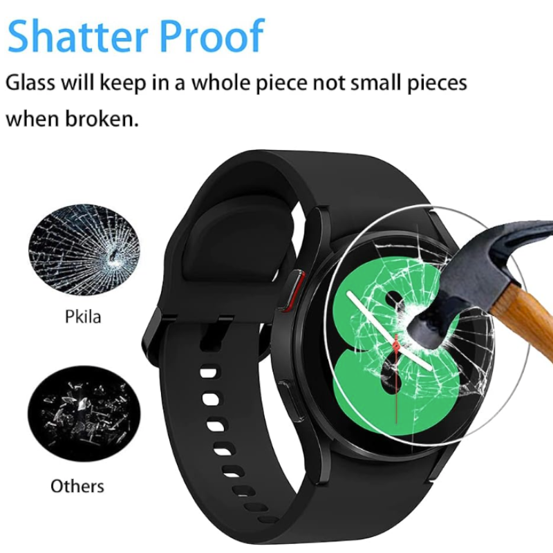 Ovitek z zaščitnim steklom za Samsung Galaxy Watch 44mm – Infostyle – Prozorna
