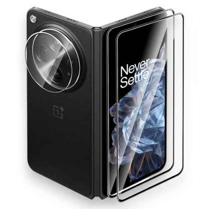 Komplet 2 zaščitnih stekel in 2 zaščitni stekli za kamero za OnePlus Open – Infostyle