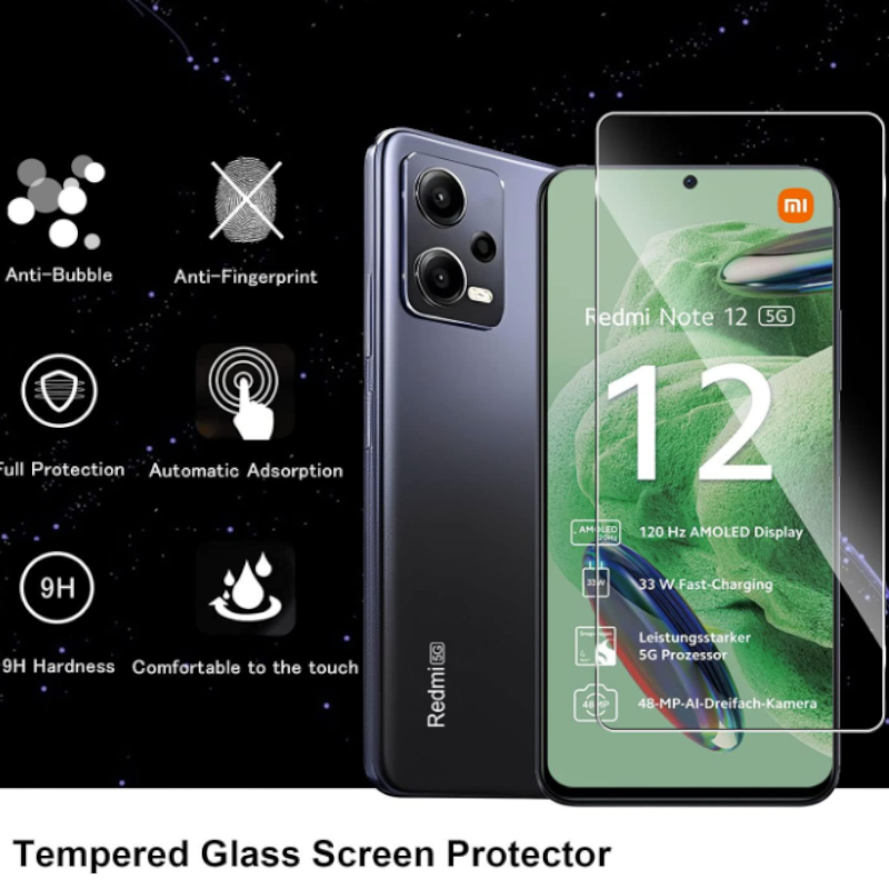 Komplet 2 zaščitnih stekel in 2 zaščitni stekli za kamero za Xiaomi Redmi Note 12 5G / Poco X5 5G – Infostyle