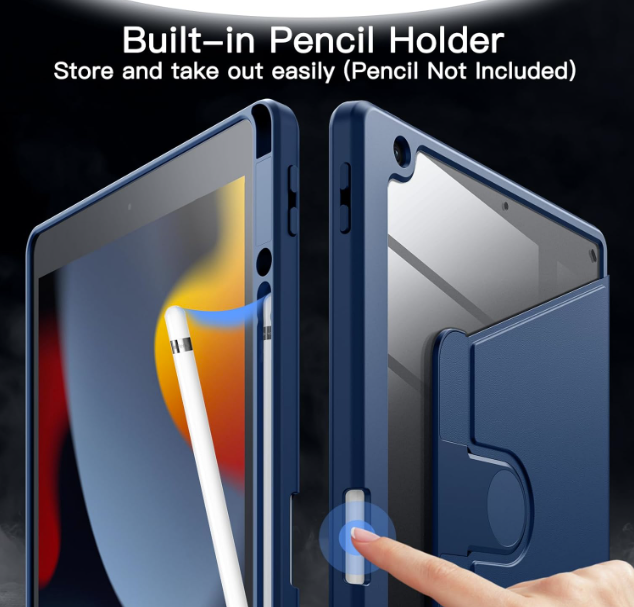 Preklopna torbica "Rotating " za tablični računalnik Apple iPad 9/8/7 10.2" – JETech