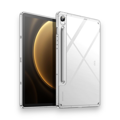 Ovitek "Slim Shockproof" za tablični računalnik Samsung Galaxy Tab S9 Fe 10.9" – JETech – Prozorna / PC + TPU silikon