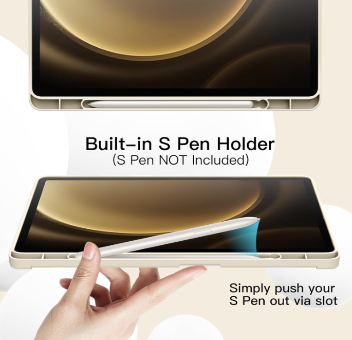 Preklopna torbica "Fold" za tablični računalnik Samsung Galaxy Tab S9 Fe+ 12.4" – JETech