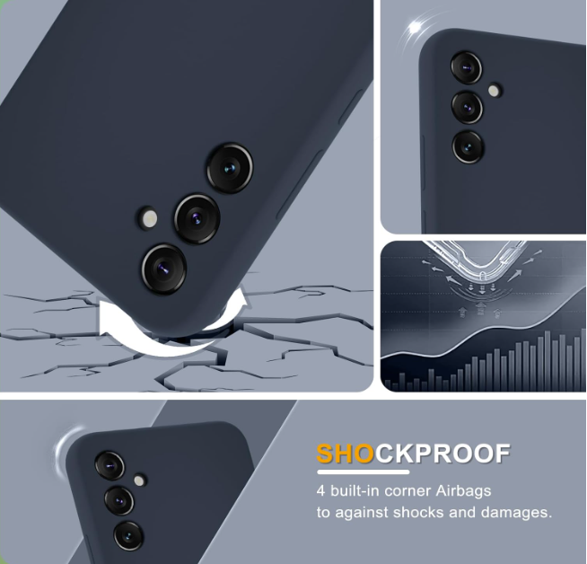 Komplet silikonski ovitek + 2x zaščitno steklo za Samsung Galaxy A34 5G – Yenapoon