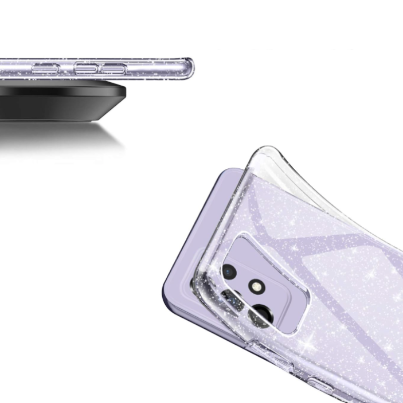 Komplet silikonski ovitek + 2 zaščitnih stekel + 2 zaščitni stekli za kamero za Samsung Galaxy A52 5G – Infostyle