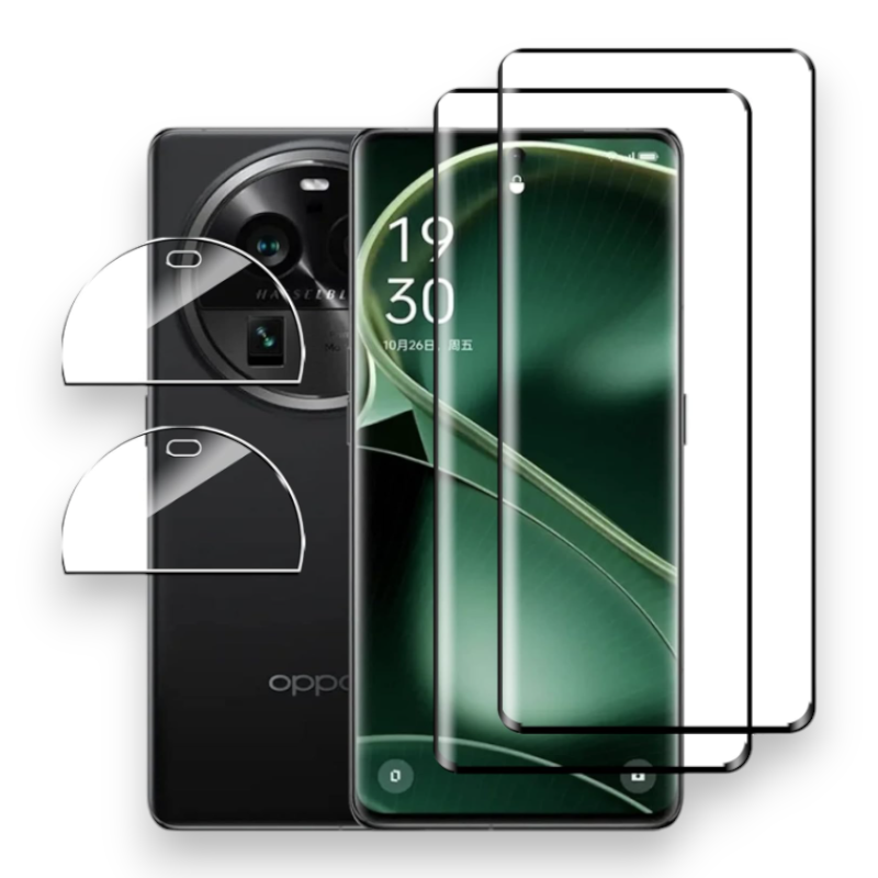Komplet 2 zaščitnih stekel in 2 zaščitni stekli za kamero za Oppo Find x6 Pro – Infostyle