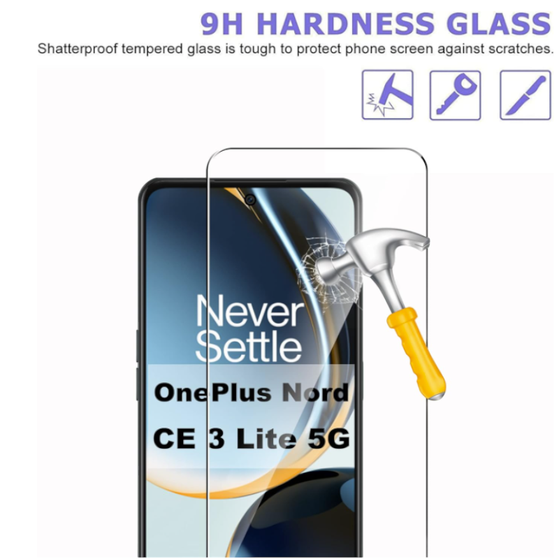 Komplet 2 zaščitnih stekel in 2 zaščitni stekli za kamero za OnePlus Nord CE 3 Lite – Infostyle
