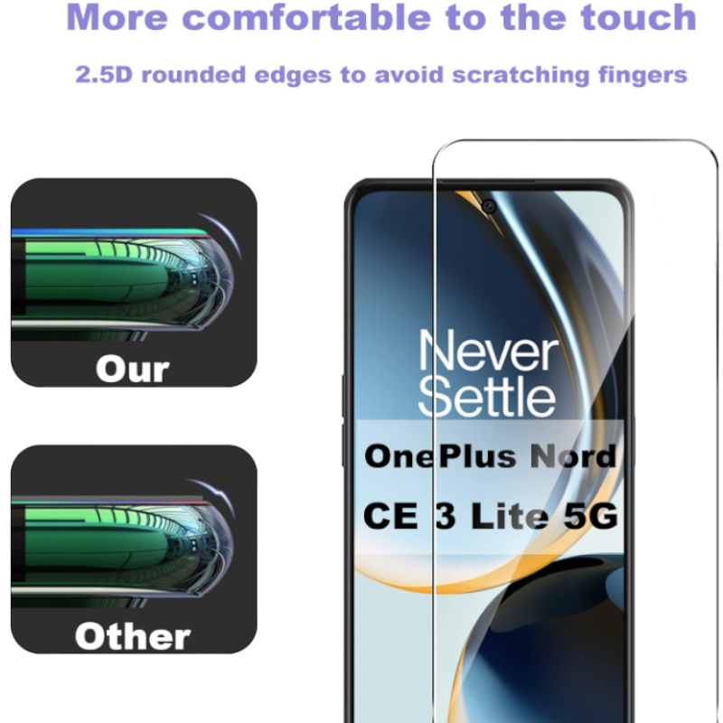 Komplet 2 zaščitnih stekel in 2 zaščitni stekli za kamero za OnePlus Nord CE 3 Lite – Infostyle