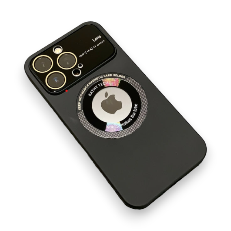 Komplet ovitek MagSafe + 2 zaščitni stekli za iPhone 15 Pro Max – Infostyle – Črna / PC