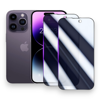 Zaščitno steklo "Anti-spy" za iPhone 14 Pro 6.1" (2 kosa) – Infostyle
