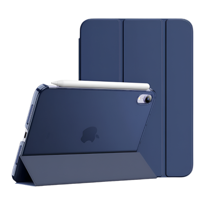 Preklopna torbica "Translucent" za tablični računalnik Apple iPad Mini 6 8.3" 2021 – JETech – Modra / PC + mikrovlakna