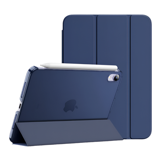 Preklopna torbica "Translucent" za tablični računalnik Apple iPad Mini 6 8.3" 2021 – JETech – Modra / PC + mikrovlakna
