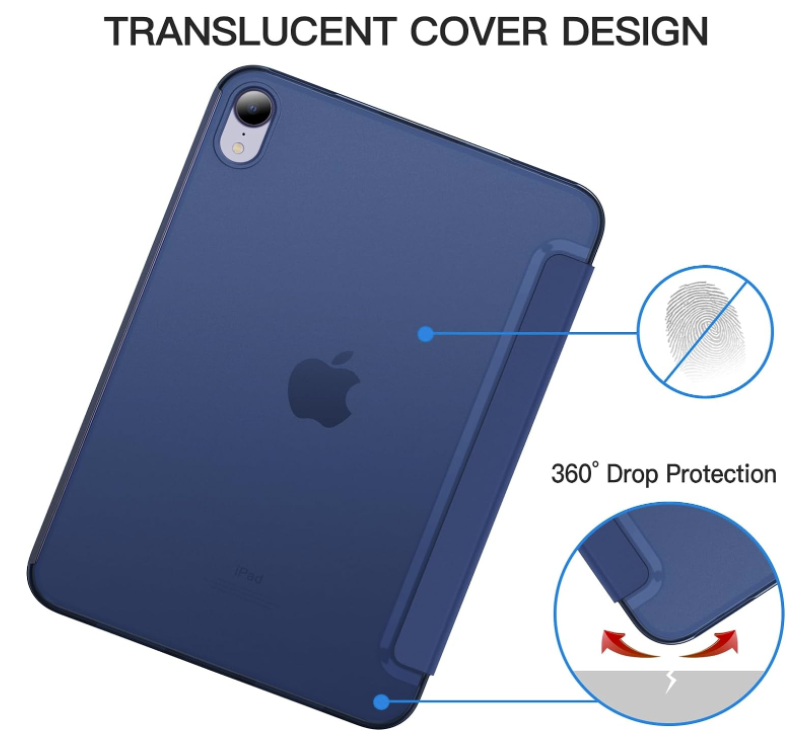 Preklopna torbica "Translucent" za tablični računalnik Apple iPad Mini 6 8.3" 2021 – JETech