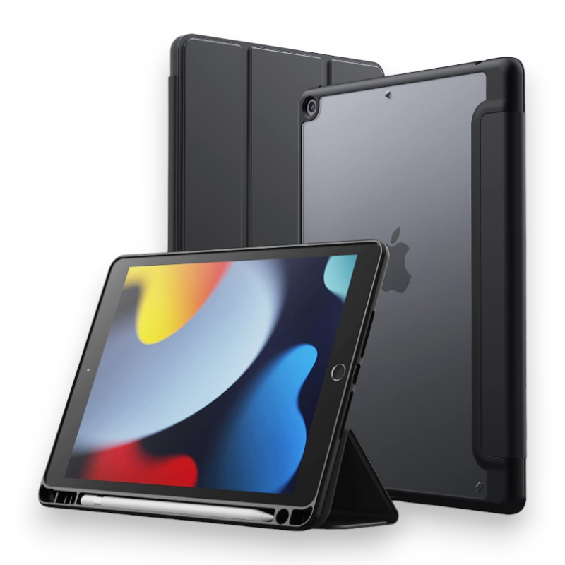 Preklopna torbica "Matte Transparent" za tablični računalnik Apple iPad 9/8/7 10.2" (2021/2020/2019) – JETech