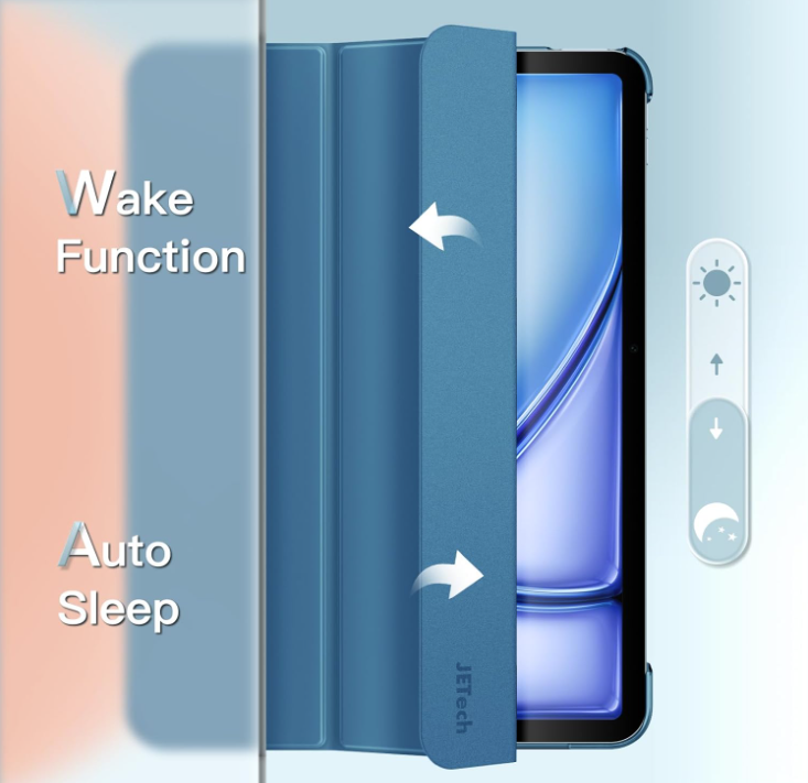 Preklopna torbica "Translucent" za tablični računalnik Apple iPad Air 4/5/6 (2020/2022/2024) 10.9" – JETech