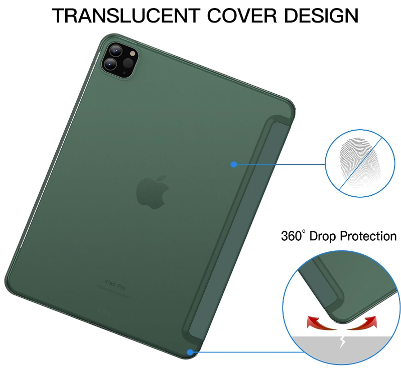 Preklopna torbica "Translucent" za tablični računalnik Apple iPad Pro 11" (2022/2021/2020/2018) – JETech