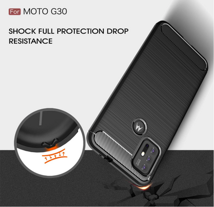 Silikonski ovitek "Carbon Fiber" za Motorola Moto G30 – Infostyle
