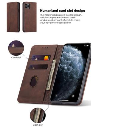 Preklopna torbica UEEBAI "Vintage Matte" za iPhone 13 Pro Max – Infostyle