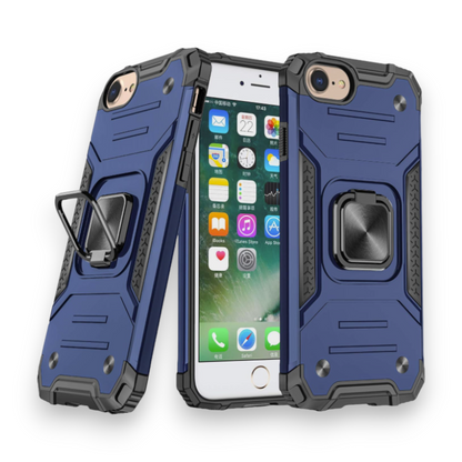 Ovitek "Ueebai armor ring" za Samsung Galaxy A52/A52s 5G – Infostyle – Temno modra / PC + TPU silikon