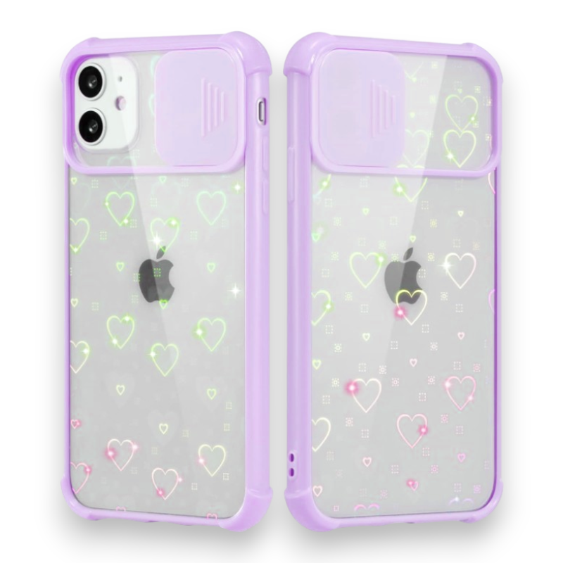 Ovitek "Ueebai lens" za iPhone SE 2022/2020/7/8 – Infostyle – Pastelno vijolična / PC + TPU silikon