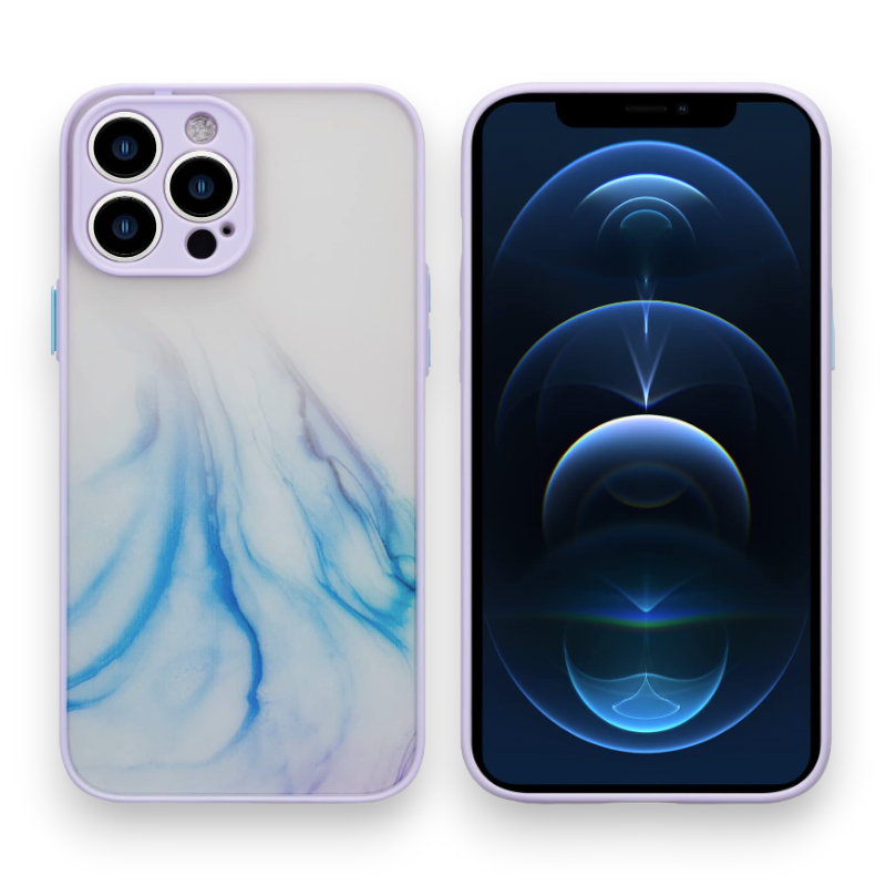 Ovitek "Transparent Marble" za iPhone 12 Pro Max – Infostyle