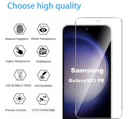Zaščitno steklo "Effcotuo" za Samsung Galaxy S23 Fe (2 kosa) – Infostyle