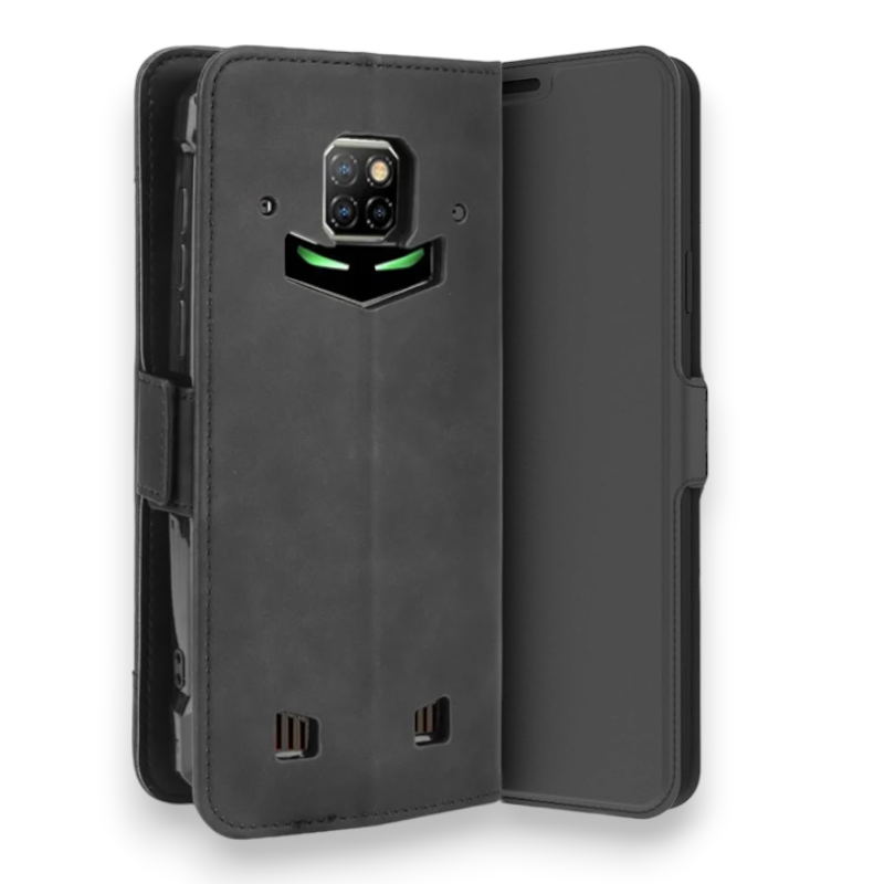 Preklopna torbica "Business" za Doogee S88 Pro – Infostyle – Črna / Umetno usnje + TPU silikon