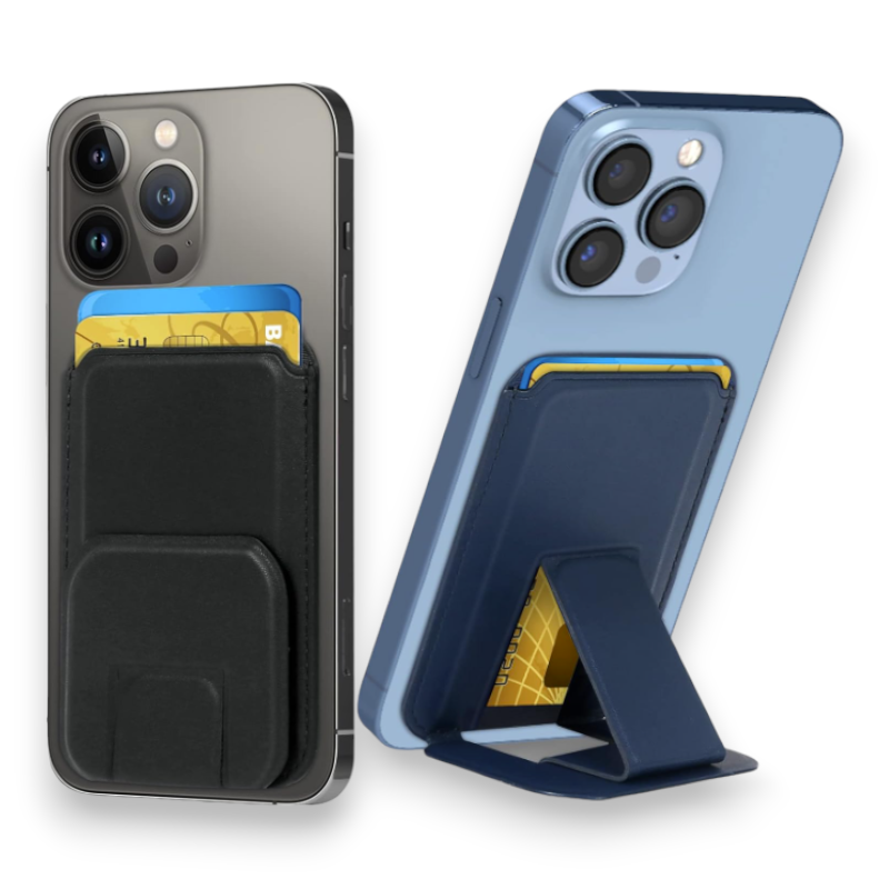 Magnetna denarnica "Leather Wallet" za iPhone s tehnologijo MagSafe – Infostyle – Temno modra