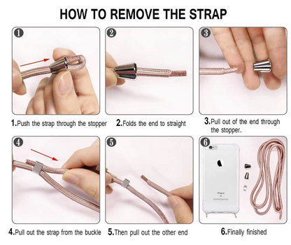 Silikonski ovitek z vrvico "pink" za iPhone X/XS – Infostyle