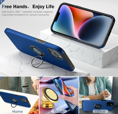 Komplet silikonski ovitek z držalom + 2 zaščitni stekli za iPhone 14 Plus – Infostyle