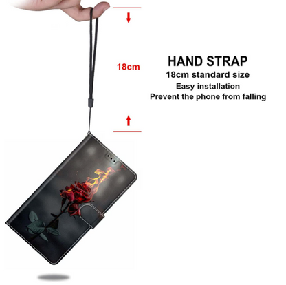 Preklopna torbica "A rose on fire" za Xiaomi Redmi Note 13 Pro Plus – Infostyle