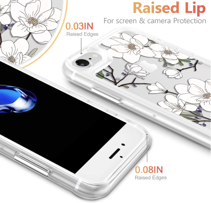 Ovitek "white flower" za iPhone SE 2022/2020/7/8 – Infostyle