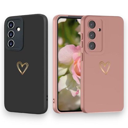 Komplet 2x silikonski ovitek "Heart" za Samsung Galaxy A54 5G – Infostyle – Črna / TPU silikon