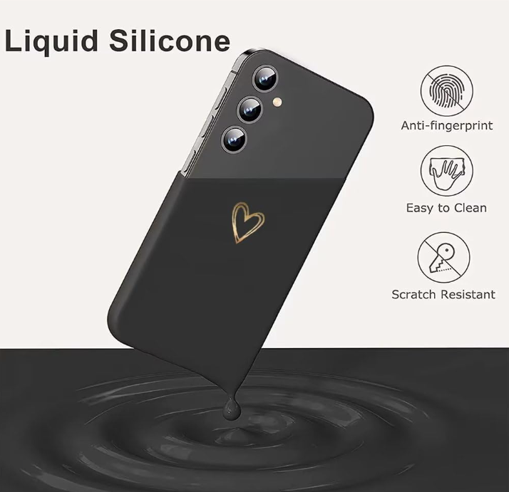 Komplet 2x silikonski ovitek "Heart" za Samsung Galaxy A54 5G – Infostyle