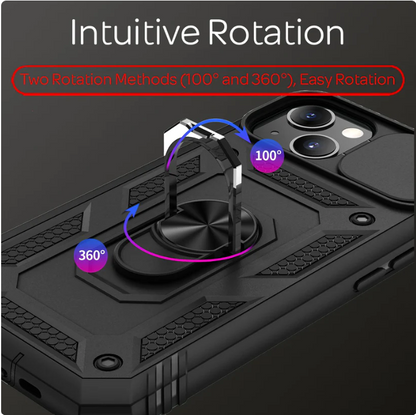 Ovitek "Nalia Armor Ring Camera protect" za iPhone 13/14