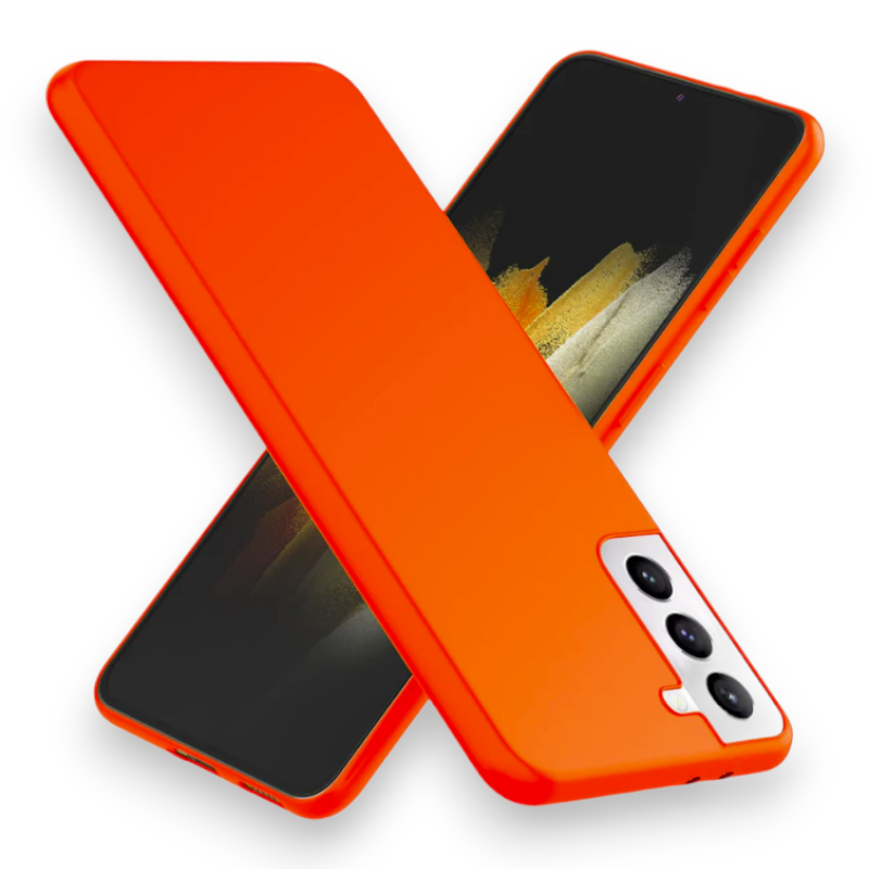 Silikonski ovitek "Neon Nalia" za Samsung Galaxy S21 Plus – Oranžna / TPU silikon