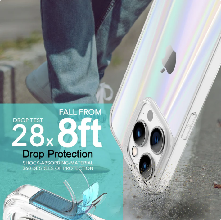 Komplet 2 zaščitni stekli + ovitek "Holo Nalia" za iPhone 14 Pro
