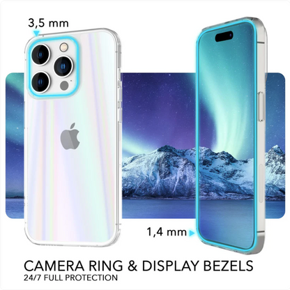 Komplet 2 zaščitni stekli + ovitek "Holo Nalia" za iPhone 14 Pro