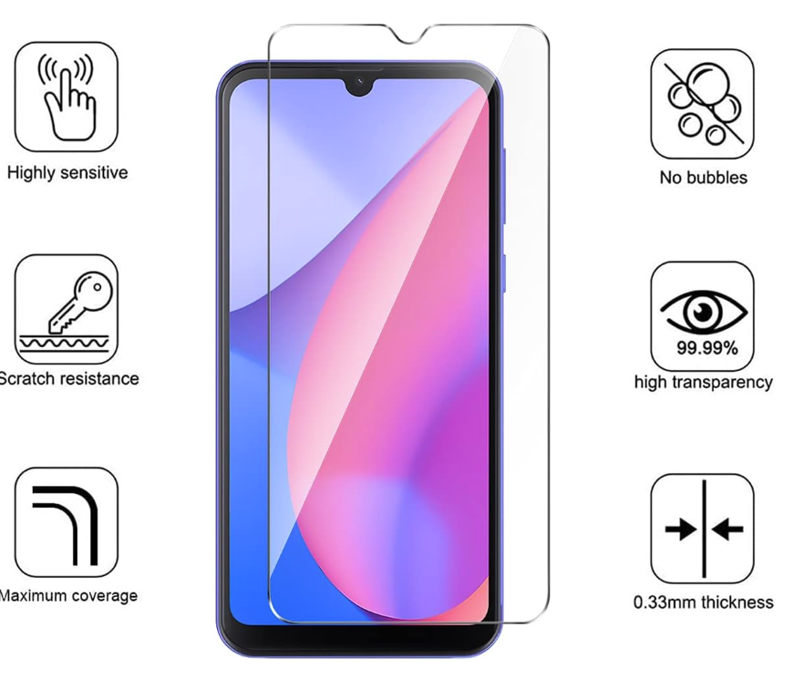 Komplet silikonski ovitek + 2x zaščitno steklo za Blackview Oscal C20/ C20 Pro – Infostyle