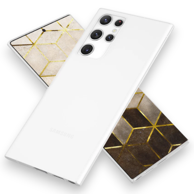 Ovitek "Ultra Space Nalia" za Samsung Galaxy S22 Ultra – Bela / PC + TPU silikon