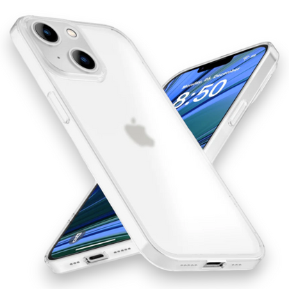 Komplet 2 zaščitni stekli+ ovitek "Ultra thin Nalia" za iPhone 14 Plus – Bela / TPU silikon