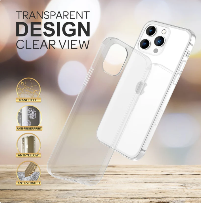 Silikonski ovitek "Clear Nalia" za iPhone 14 Pro Max