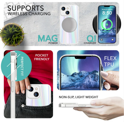 Komplet 2 zaščitni stekli + ovitek "Holo Nalia" za iPhone 14