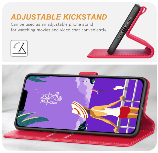 Preklopna torbica "Premium Leather Flip" za iPhone 14/13 – Ganbary