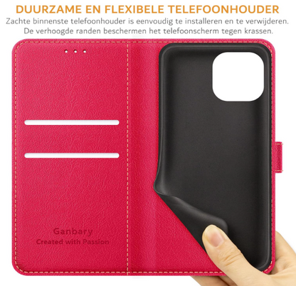 Preklopna torbica "Premium Leather Flip" za iPhone 14/13 – Ganbary