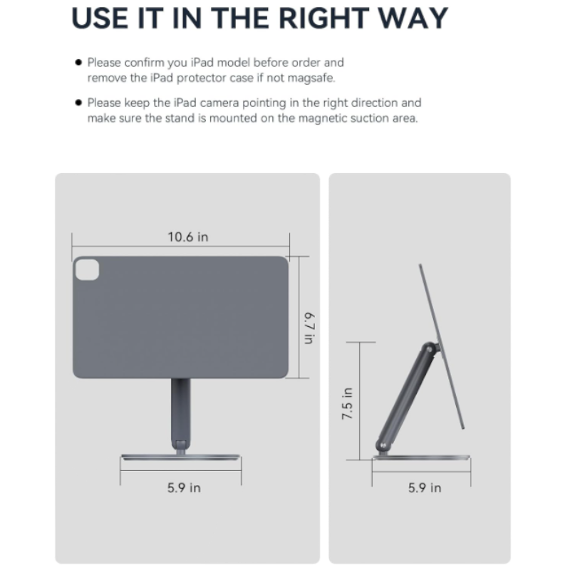 Magnetno stojalo za tablični računalnik Apple iPad Pro 12.9" (6/5/4/3 Gen.) – LULULOOK