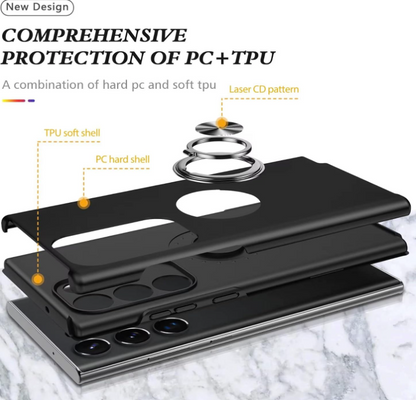 Komplet ovitek z držalom + 2 zaščitni stekli za Samsung Galaxy S23 Ultra – Infostyle