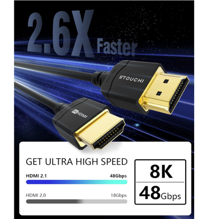 Stouchi - HDMI 2.1 kabel 8K (0.3m)